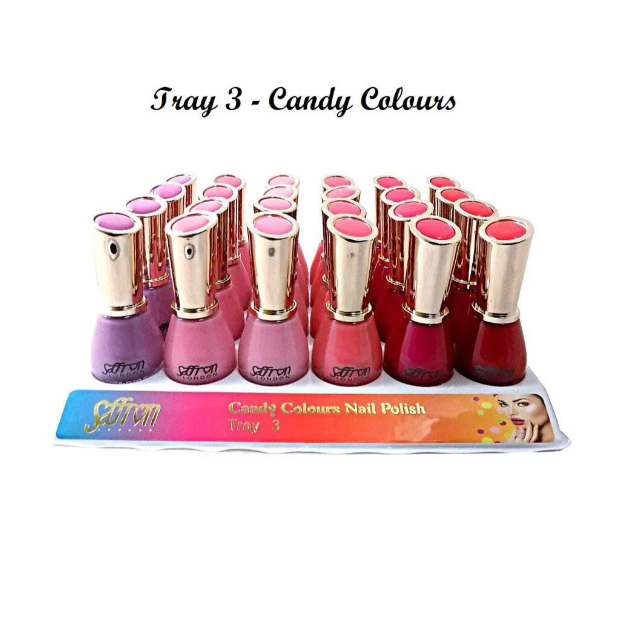 VERNIS À ONGLES SAFFRON PACK DE 24 (0.80€ pièce)
