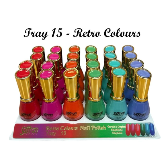 VERNIS À ONGLES SAFFRON PACK DE 24 (0.80€ pièce)
