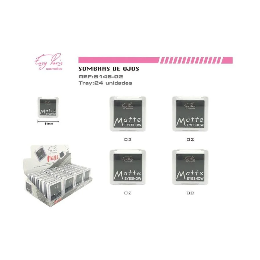 FARD À PAUPIÈRES S146-02 EASY PARIS PACK DE 24 (0.94€ pièce)