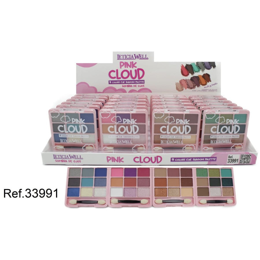 FARD À PAUPIÈRES PINK CLOUD LETICIA WELL PACK DE 24 (1.11€ pièce)