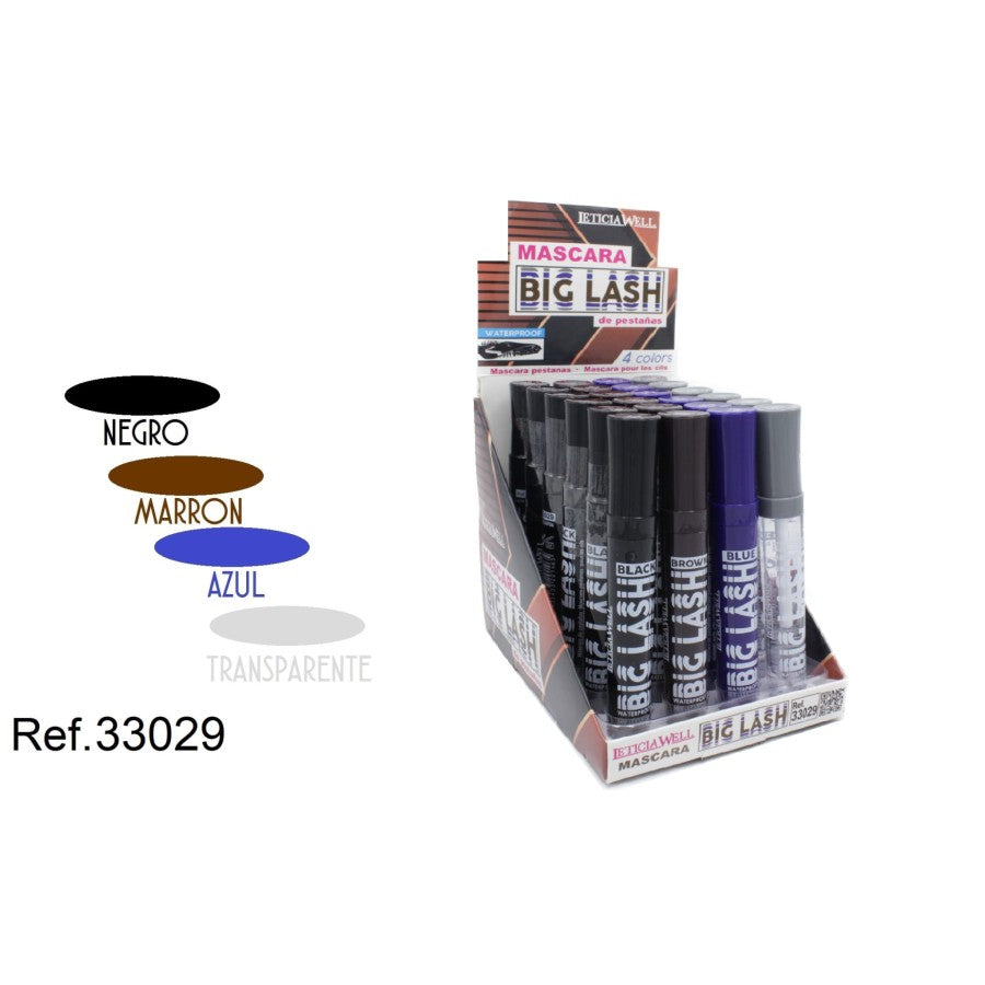 MASCARA MULTI COULEUR 33029 LETICIA WELL PACK DE 24 (1€ pièce)