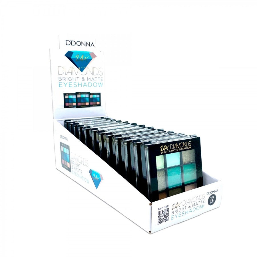 FARD À PAUPIÈRES DIAMOND 11125F D'DONNA PACK DE 12 (1.30€ pièce)