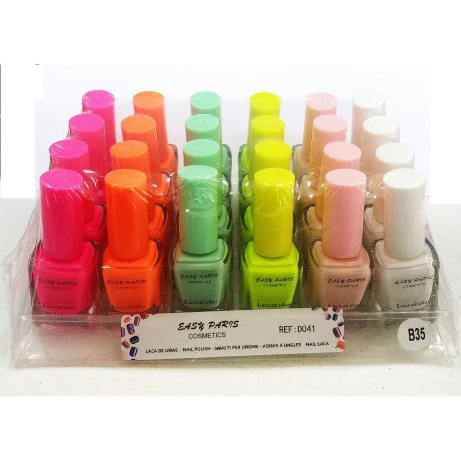 VERNIS À ONGLES EASY PARIS D041-B035 PACK DE 24 (0.75€ pièce)